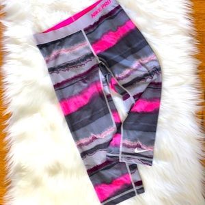 Nike Pro Dri-Fit Fitted Pink Leggings Small